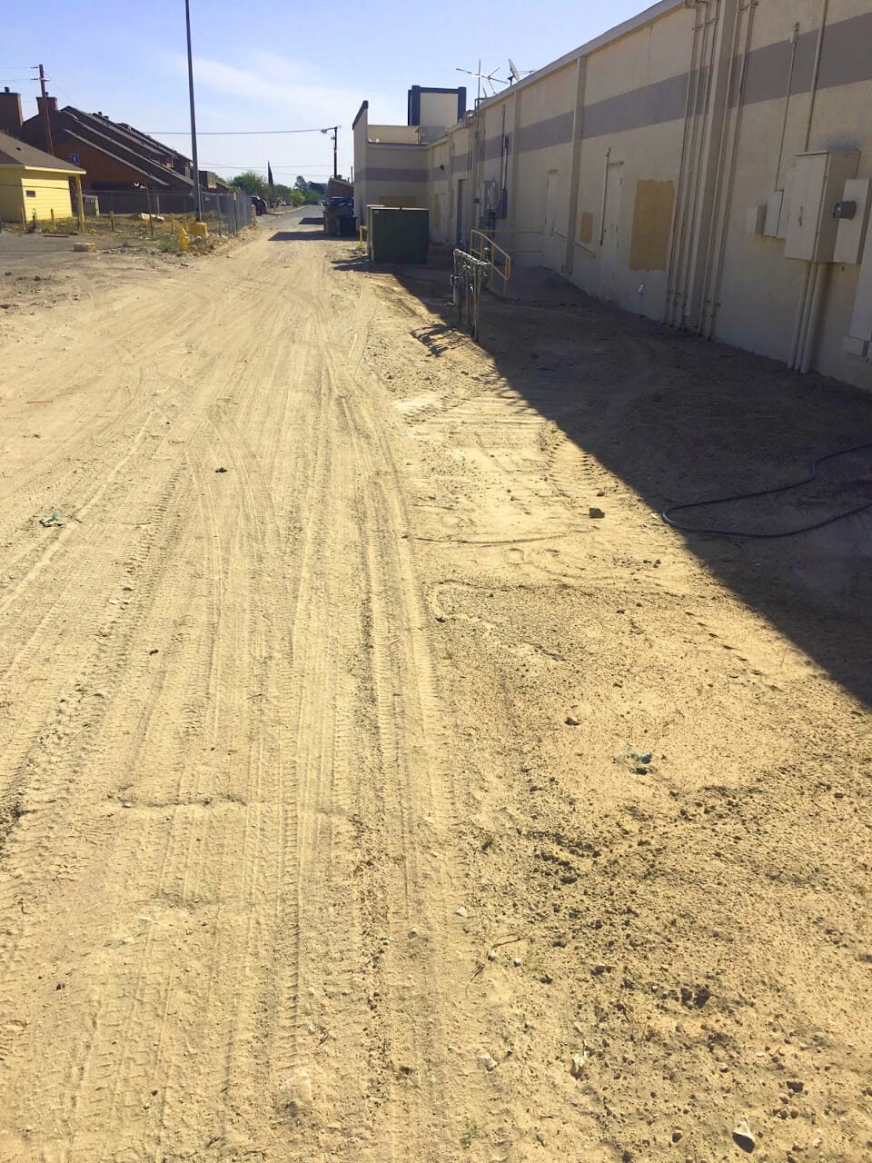 Before - Commercial Paving, Back Driveway
